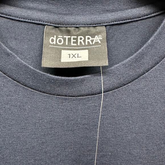 NWT! DoTerra Men’s Sz XL Short Sleeve Navy T-Shirt Breast Pocket, K646 - Picture 4 of 8